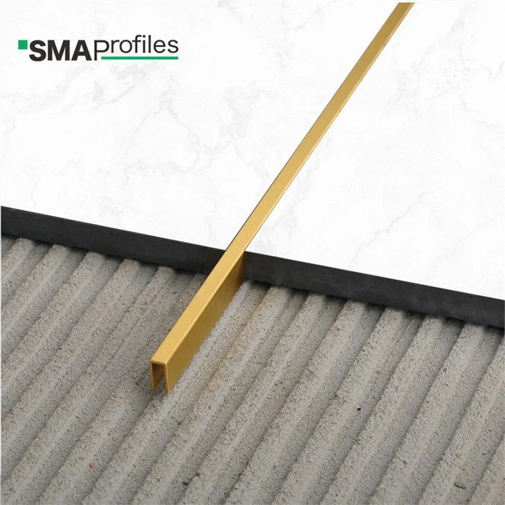 satin brass tile trim 5mm